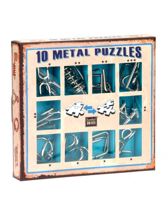 Diez Puzzles de Metal 5425004733566 Encajables y rompecabezas