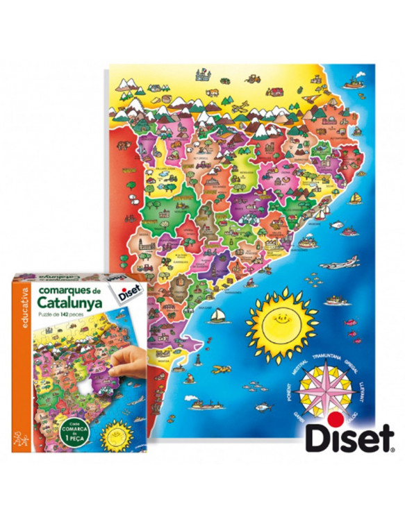 Puzzle Comarques de Catalunya Català 8410446636640 Menos de 500