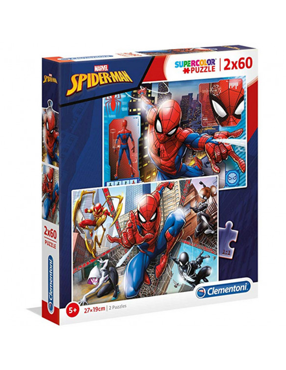 SPIDER-MAN Puzzle 2x60pz 8005125216086 Menos de 100 piezas