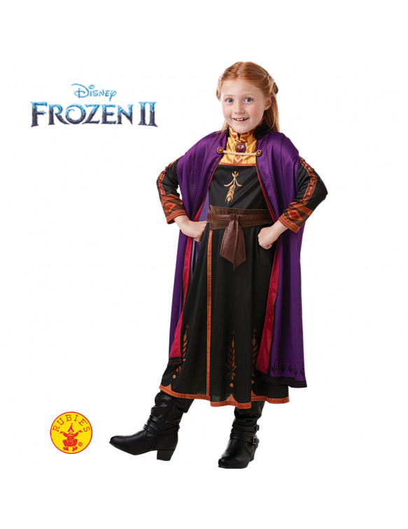 Anna Frozen 2 Disfraz T.S 3 a 4 años.
