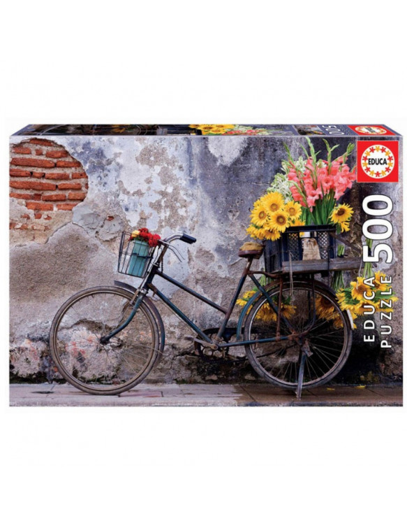 Bicicleta con Flores Puzzle 500 pz