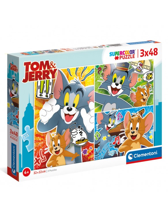 Tom And Jerry Puzzle 3x48 piezas