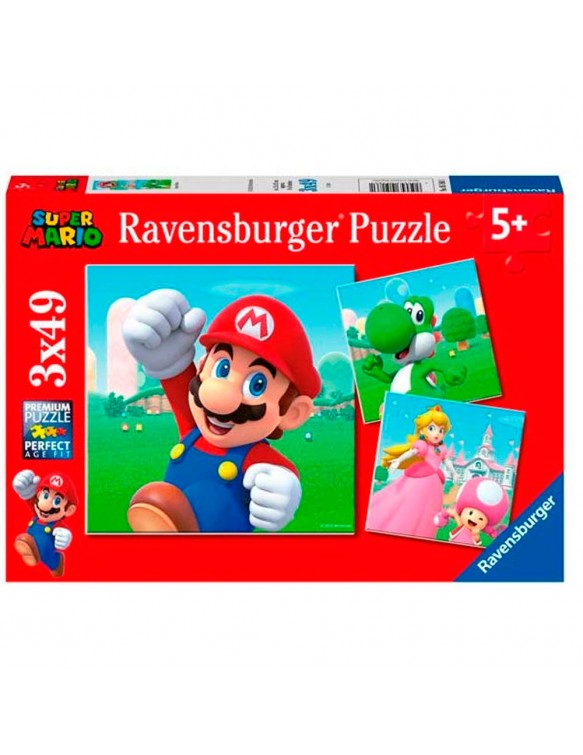 Super Mario Puzzle 3x49 piezas