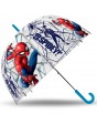 Spiderman Paraguas Transparente Campana Automático