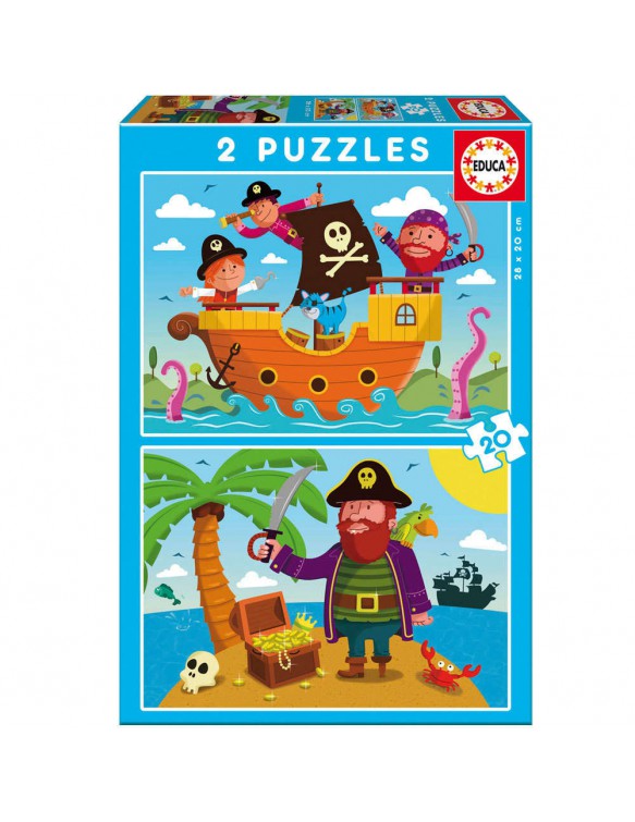 Piratas Puzzle 2x20pz 8412668171497